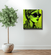 Close-up of the Painted Perfection wrapped canvas texture.